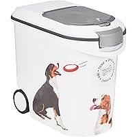 Curver Futter-Container 12kg I 35L, schwarz/Silber, 49,3 x 27,8 x 42,5 ...